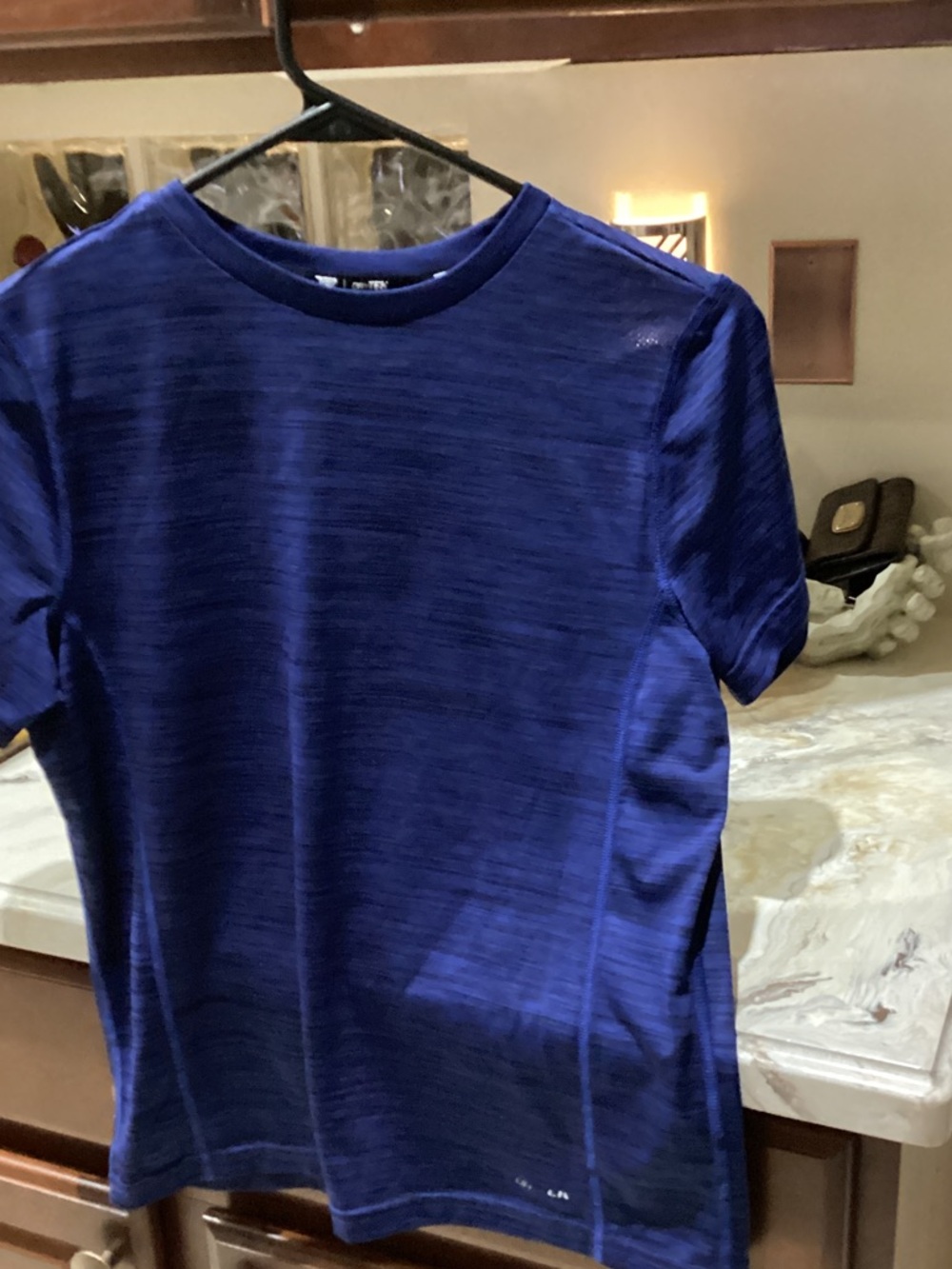 tek gear Boys Short Sleeve Crew Tee in Royal Blue Heather